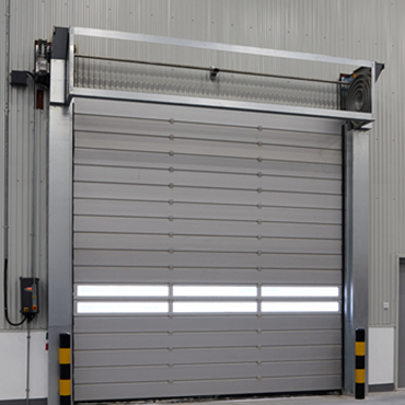 Efficient Logistics Dust Proof Metal Spiral High Speed Hard Fast Rolling Doors