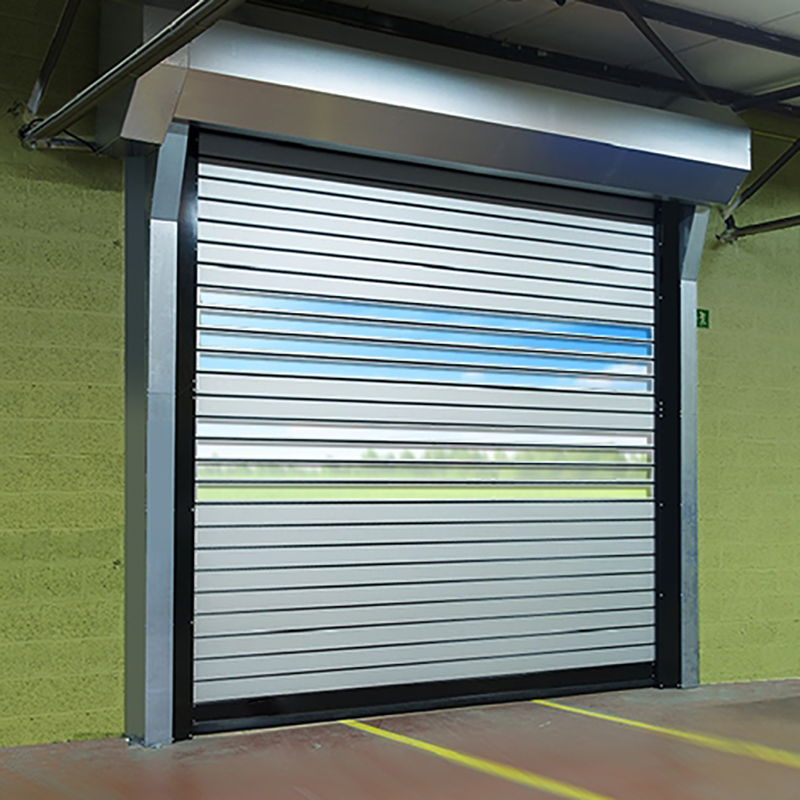 Electrical Commercial Anti-Wind Aluminum Alloy Spiral High Speed Hard Fast Rolling Up Doors