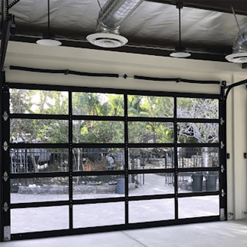 Modern Frosted Glass Alumium Garage Door