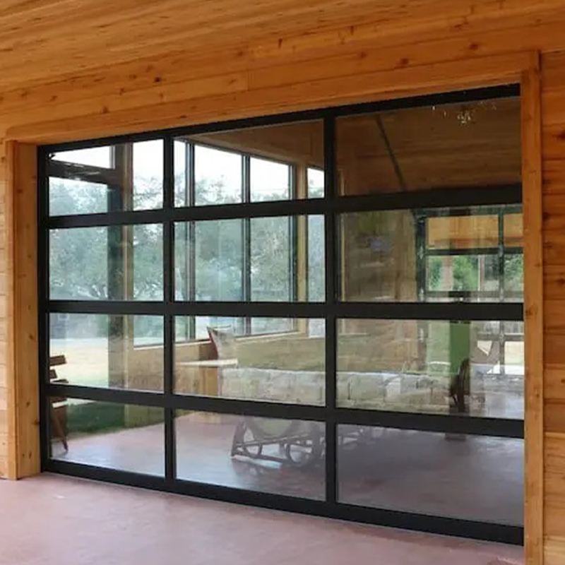 Large Full View Insulated Aluminum Glass Garage Door 