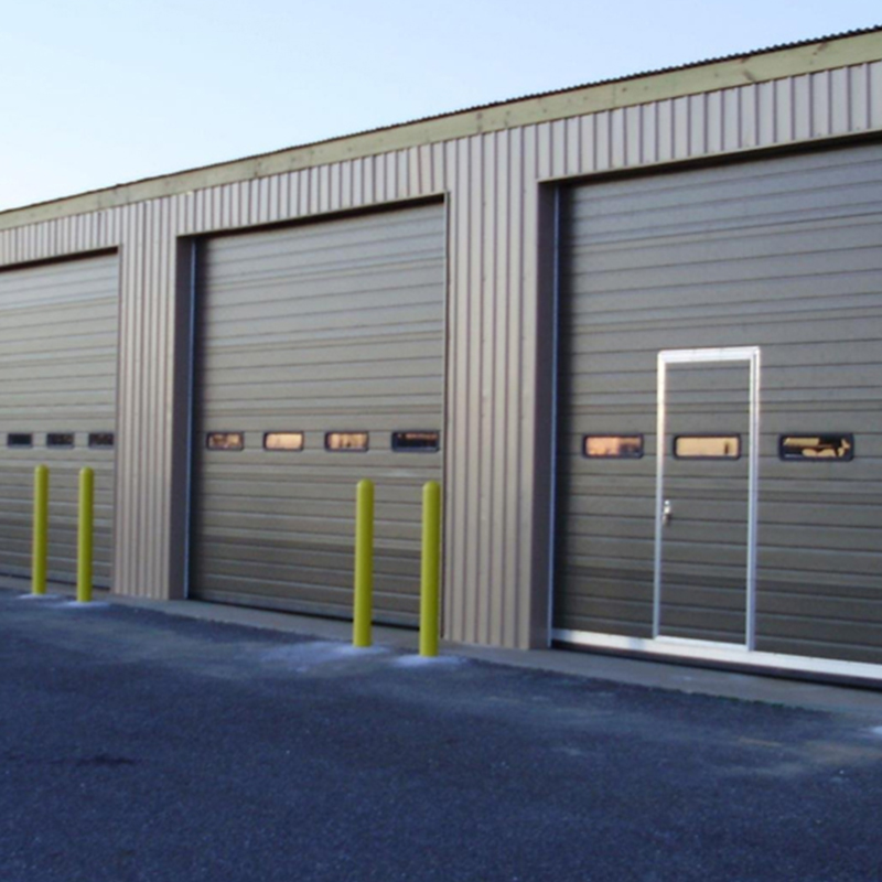 Quick Fix Thermal Insulated Steel Vertical Lift Industrial Internal Doors with Entrance 
