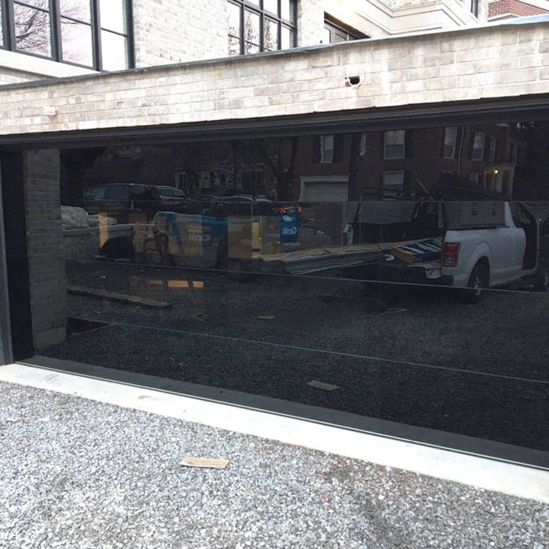Houses Frameless Full View Insulated Glass Aluminum Garage Door