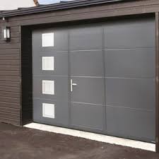 Modern Commercial Insluted Galvanized Sectional Garage Doors with Pedestrian Door
