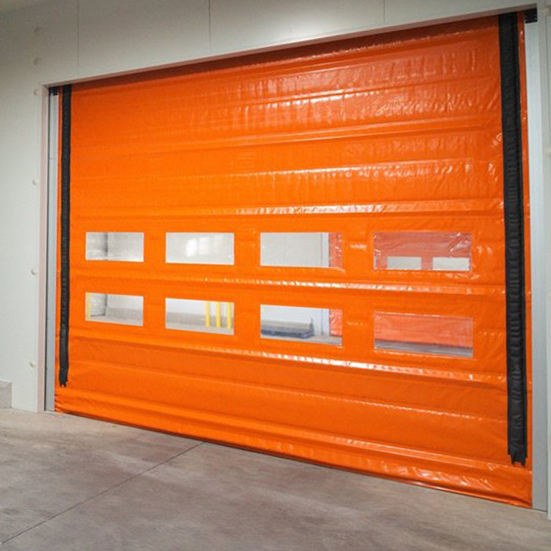 Insulated Commercial High Speed PVC Stacking Doors