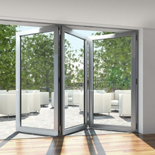 Aluminum Bi Folding Doors with Double Glazing Glass