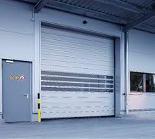 High Reliability Logistics Security Fiberglass Spiral High Speed Hard Fast Rolling Doors