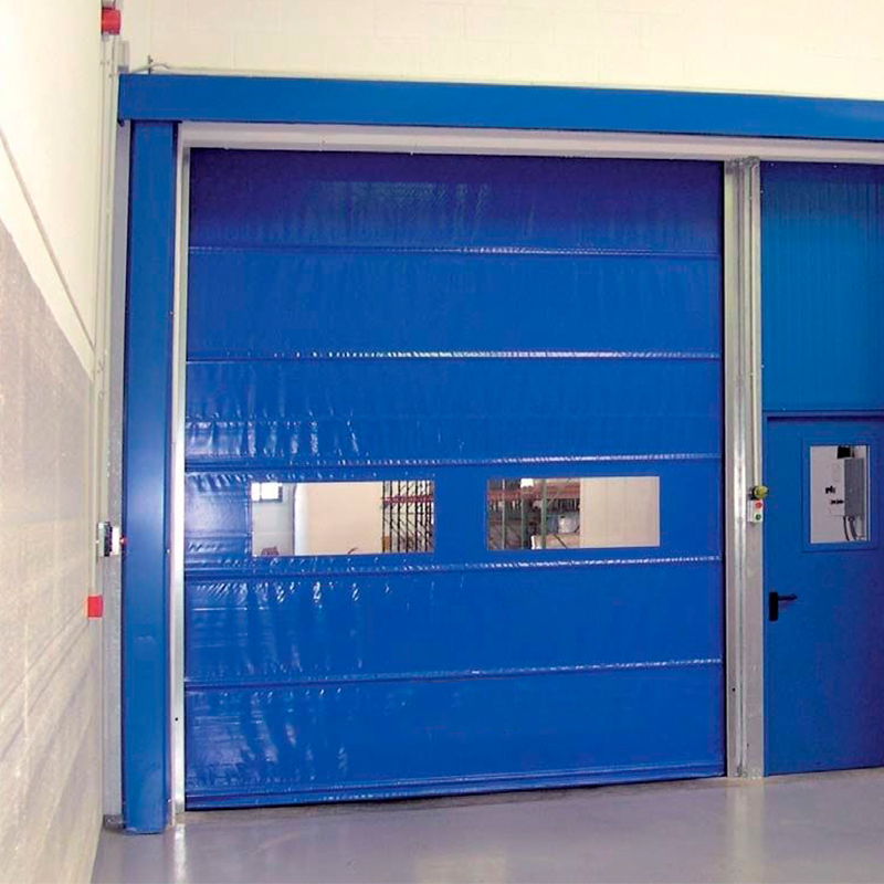 Insulated Commercial High Speed PVC Stacking Doors