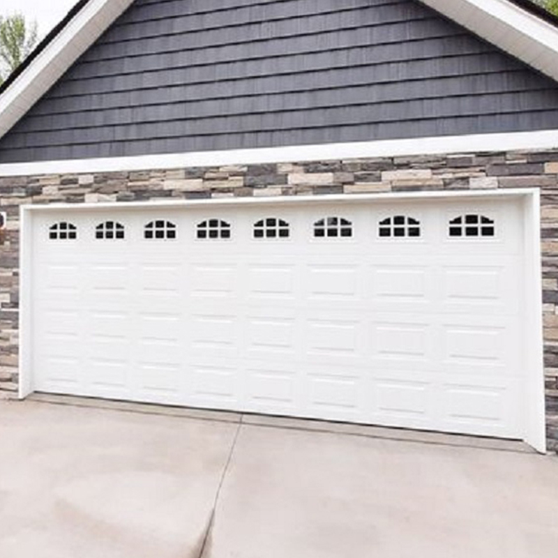 Customized Commercial Insluted Glass Vertical Lift Sectional Garage Doors