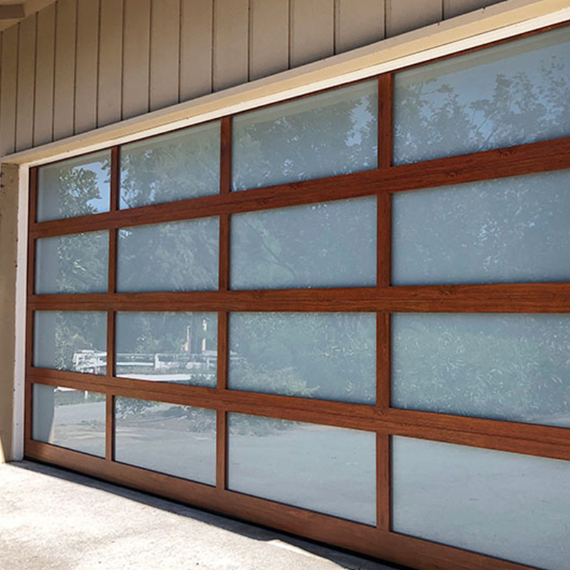 Living Room Modern Tempered Glass Alumium Garage Door