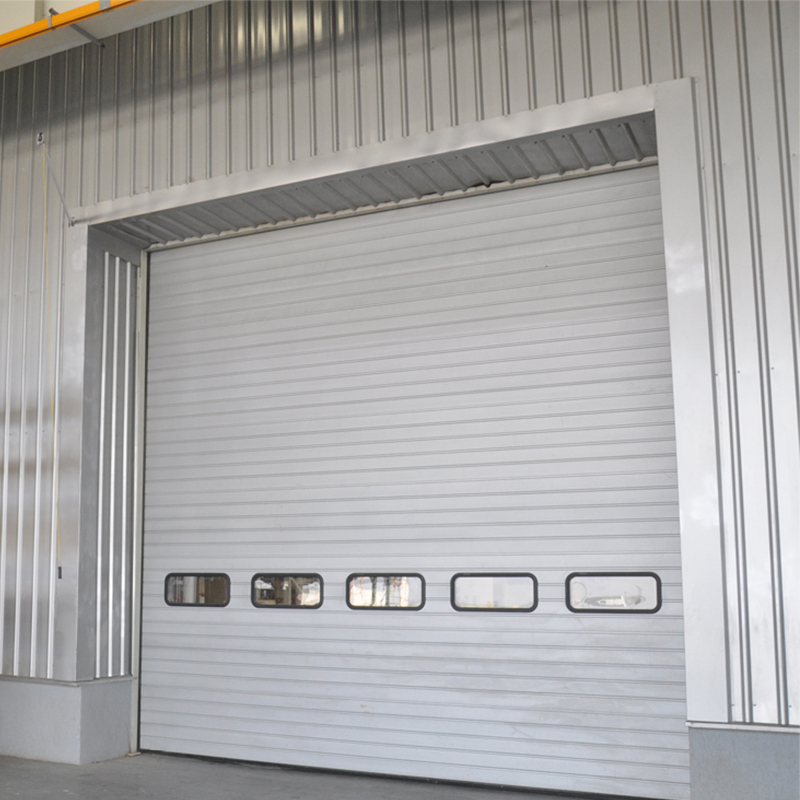 Electrical Steel Insulated Secure Industrial Fold Up Doors with Windows