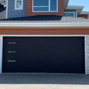 Automatic Universal Remote Commercial Full View White Metal Overhead Garage Doors with Window 