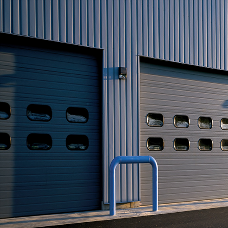 Electrical Exterior Glass Insulated High Speed Industrial Doors with Access 