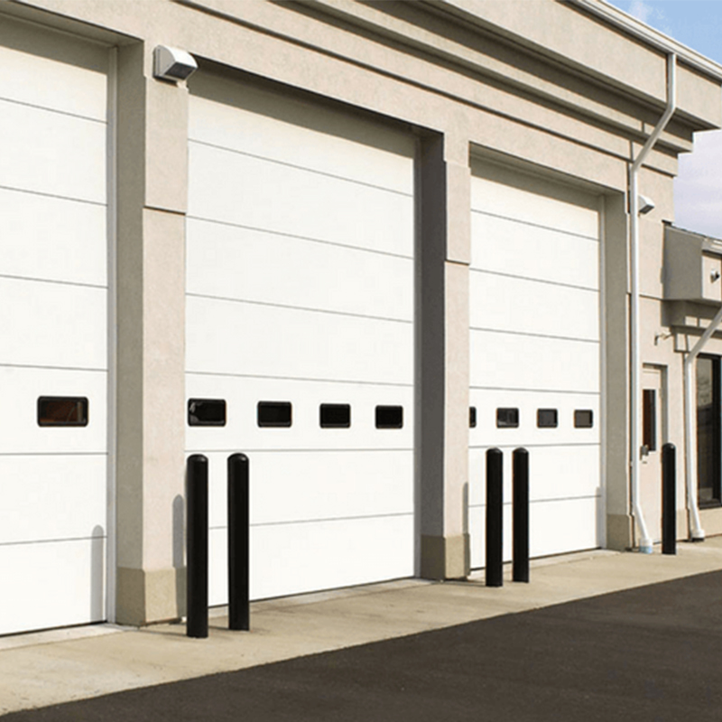 Automatic Plastic Insulated Industrial Folding Doors with Windows 