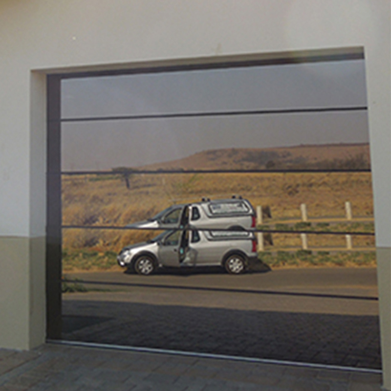 Houses Frameless Full View Insulated Glass Aluminum Garage Door