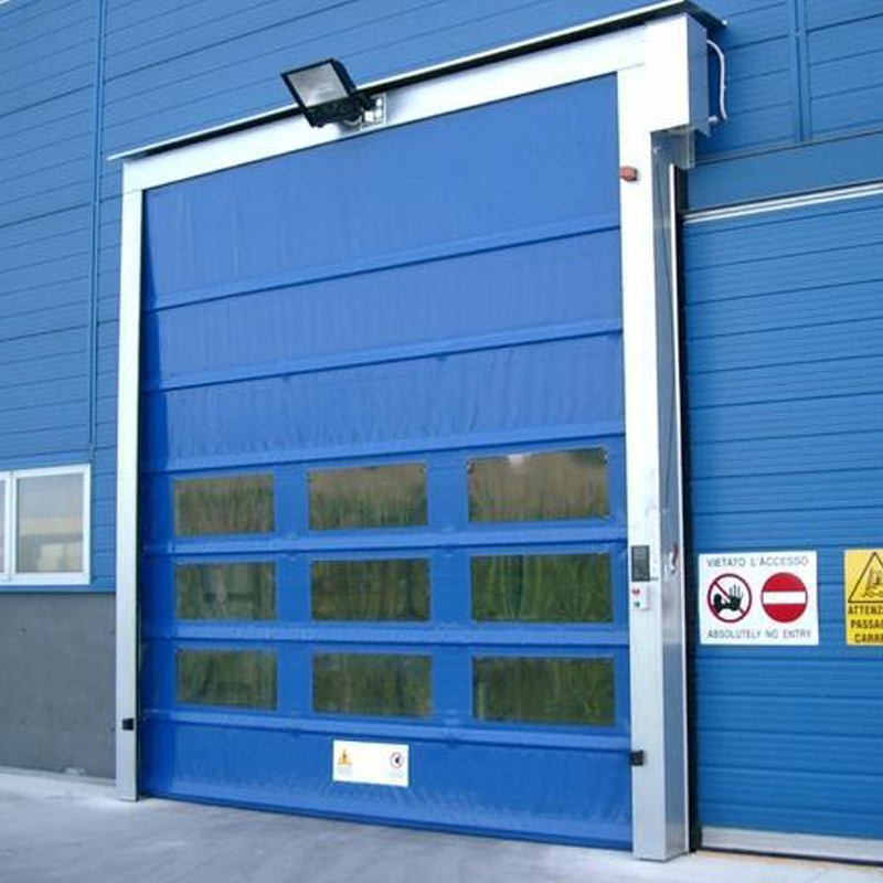 Insulated Interior High Speed PVC Stacking Doors