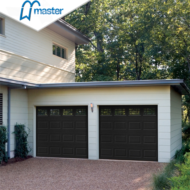 Automatic Commercial Security Steel Roll Up Garage Doors with Windows