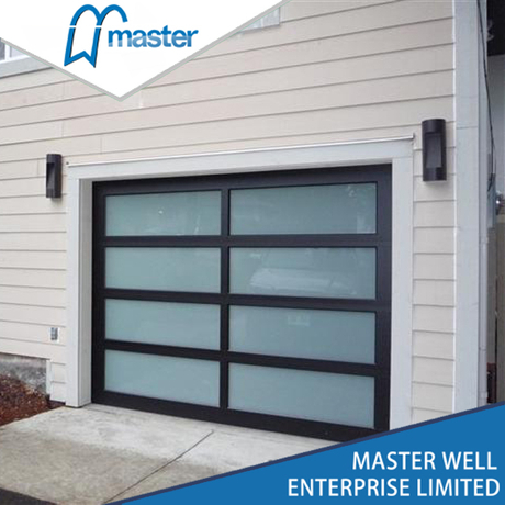 Black Modern Frosted Glass Alumium Garage Door From China Manufacturer Master Well Doors - Modern Frosted Glass Garage Door Black Modern Frosted Glass Alumium Garage Door From China Manufacturer Master Well Doors - Modern Frosted Glass Garage Door
