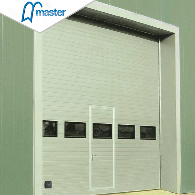 Electrical PU Sandwich Panel Secure Insulated Industrial Sliding Doors 
