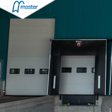 Electrical Vertical Lift Steel Vertical Lift Industrial Doors with with Sidelights 