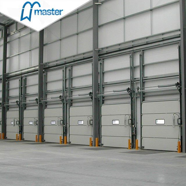 Fast Action Unit PU Sandwich Panel Secure Insulated Industrial Sliding Doors 