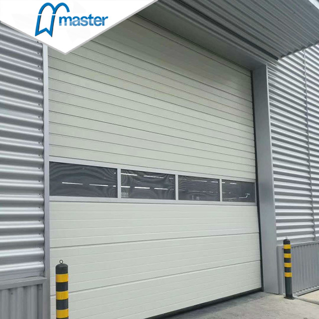Electrical Large Aluminium Steel Industrial Sliding Doors with Access 