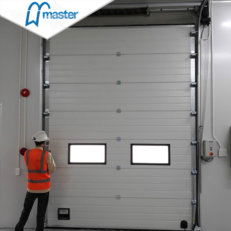 Automatic Glass Insulated Industrial Folding Doors with Windows